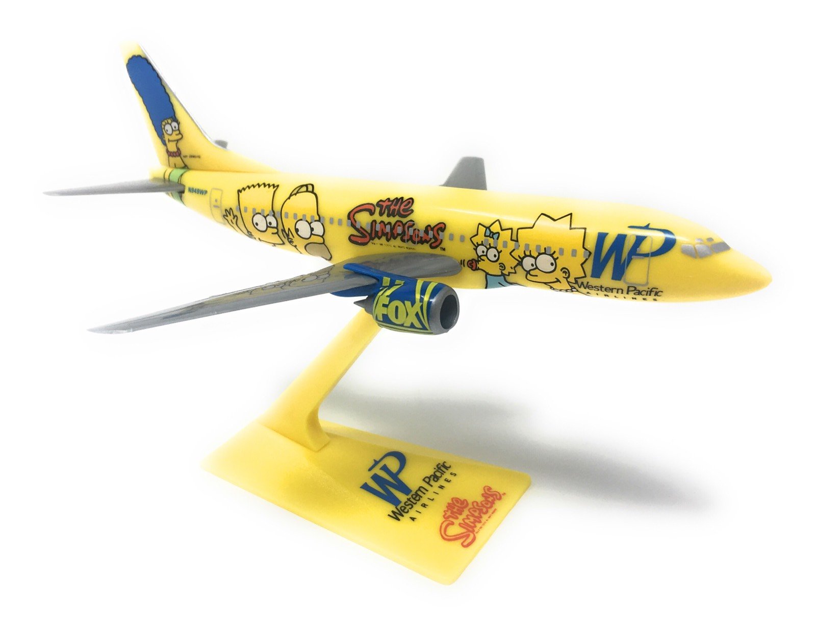 Western Pacific Simpsons Boeing 737-300 Airplane Miniature Model